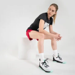 Lage Basketbalschoenen Voor Volwassenen Fast 500 W -Dames Schoenenwinkel lage basketbalschoenen voor volwassenen fast 500 w witmuntgroen 5