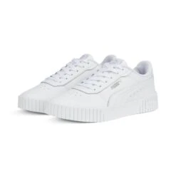 Puma Sneakers Voor Wandelen In De Stad Dames CARINA 2.0 Wit En Roze -Dames Schoenenwinkel sneakers voor wandelen in de stad dames carina 20 wit en roze 3