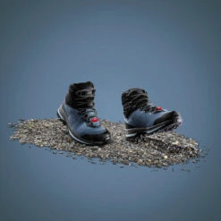 Waterdichte Hoge Trekkingschoenen Voor Dames MT100 Wide Leer Crosscontact -Dames Schoenenwinkel waterdichte hoge trekkingschoenen voor dames mt100 wide leer crosscontact 1